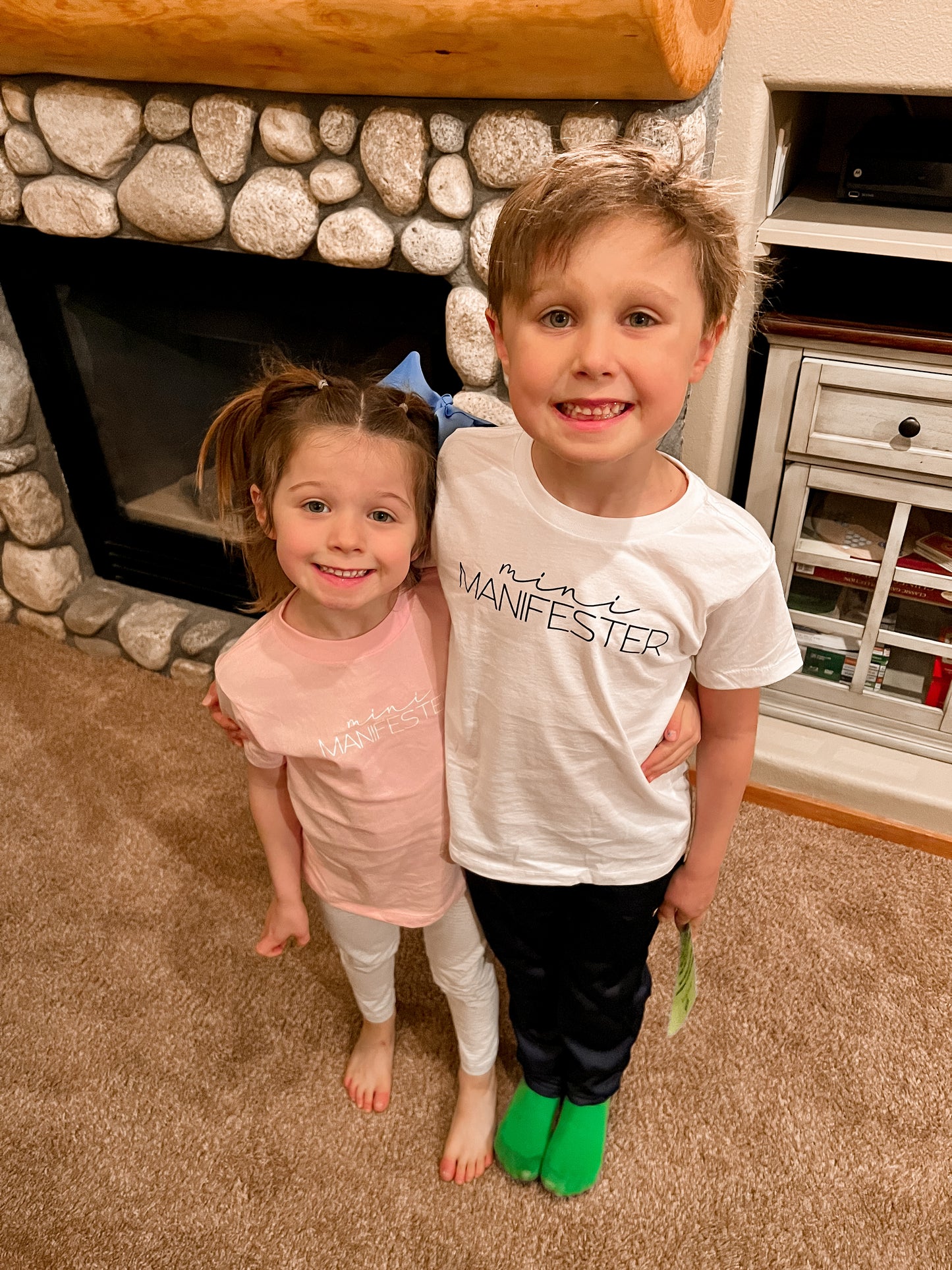 Toddler Mini Manifester Tee- White Text