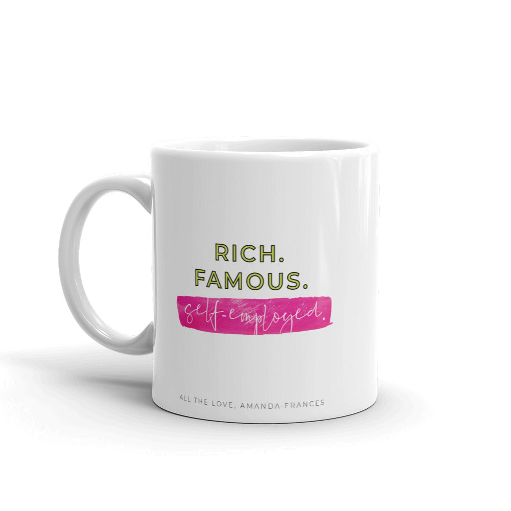 Rich & Famous Mug – Amanda Frances Inc