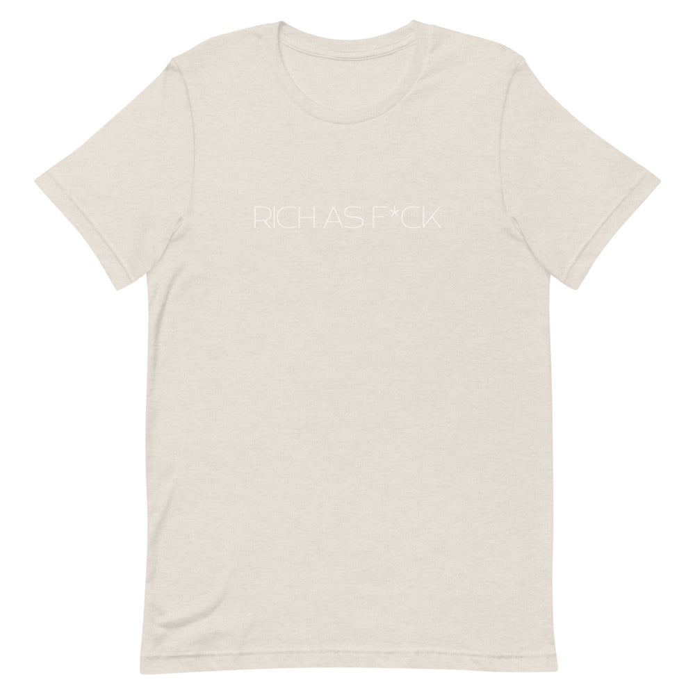 Rich as F*ck Tee- White Text