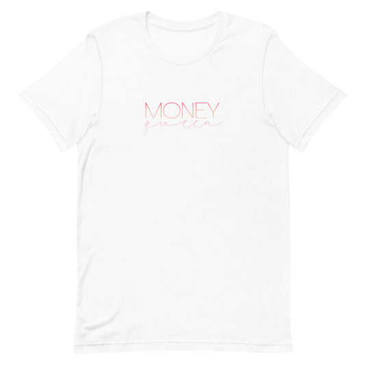 Money Queen Tee- Pink Ombre Text