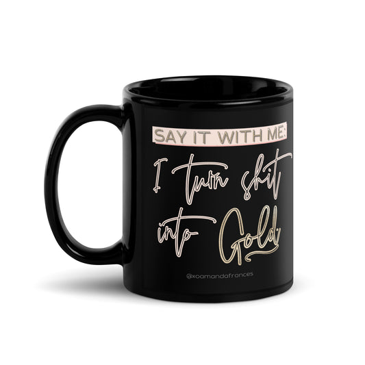 Gold, baby, gold! Mug - Black