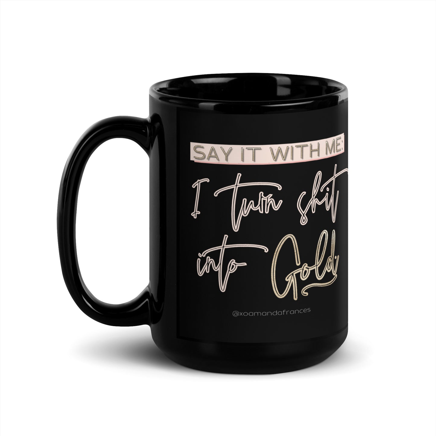 Gold, baby, gold! Mug - Black