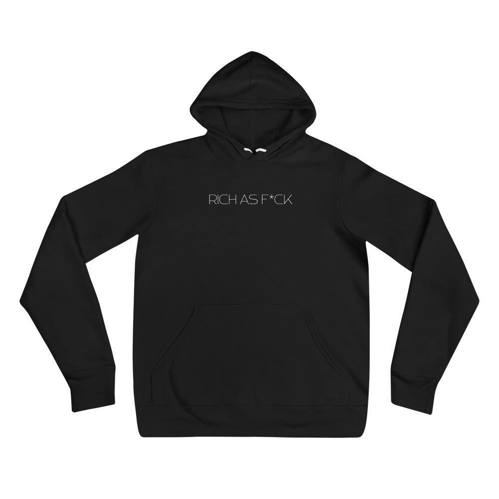 Rich as F*ck Hoodie- White Text