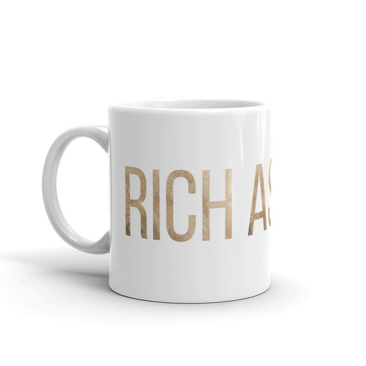Rich as F*ck Mug- Gold