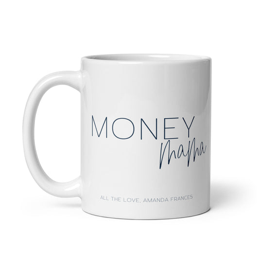White glossy mug